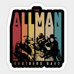 The Allman Brothers Retro Sticker